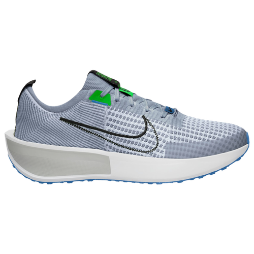 

Nike Mens Nike Interact Run - Mens Running Shoes Ashen Slate/Star Blue/Green Strike Size 8.0