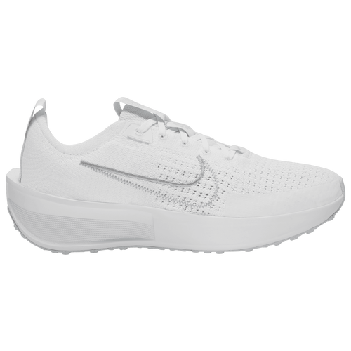 

Nike Womens Nike Interact Run - Womens Running Shoes White/Metallic Silver/Pure Platinum Size 9.0