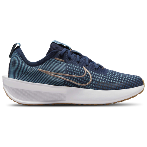 

Nike Womens Nike Interact Run - Womens Running Shoes College Navy/White/Metallic Red Bronze Size 10.0