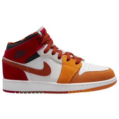 

Boys Jordan Jordan AJ 1 Mid SE - Boys' Grade School Basketball Shoe Paprika/Cinnabar/Black Size 06.5