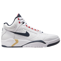 Men's - Nike Air Flight Lite Mid - White/Midnight Navy/University Red