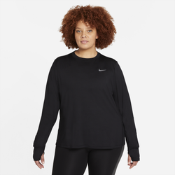 Women's - Nike Plus Dri-FIT Element Crew - Black/Silver