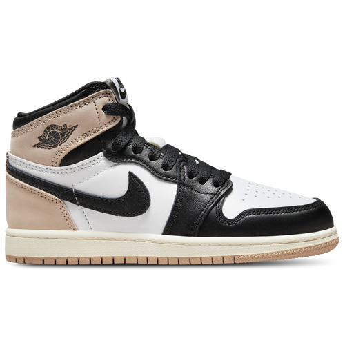 

Jordan Girls Jordan Retro 1 High OG Remastered - Girls' Preschool Basketball Shoes Black/Legend Medium Brown/White Size 02.0