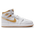 Jordan Retro 1 High OG - Girls' Preschool White/Metallic Gold/Gum Light Brown