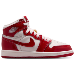 Girls' Preschool - Jordan Retro 1 High OG - Red/Pink/Silver