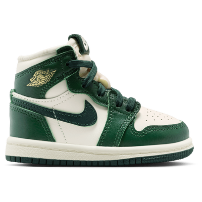Jordan Toddler Retro 1 HI OG Remastered - PALE IVORY/PRO GREEN/FIR