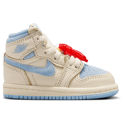 Girls' Toddler - Jordan Retro 1 HI OG Remastered - Psychic Blue/Coconut Milk/Pale Ivory