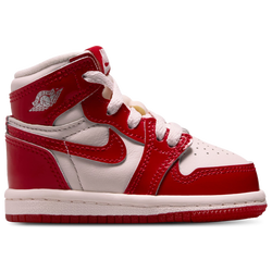 Girls' Toddler - Jordan Retro 1 High OG - Red/Silver/Pink
