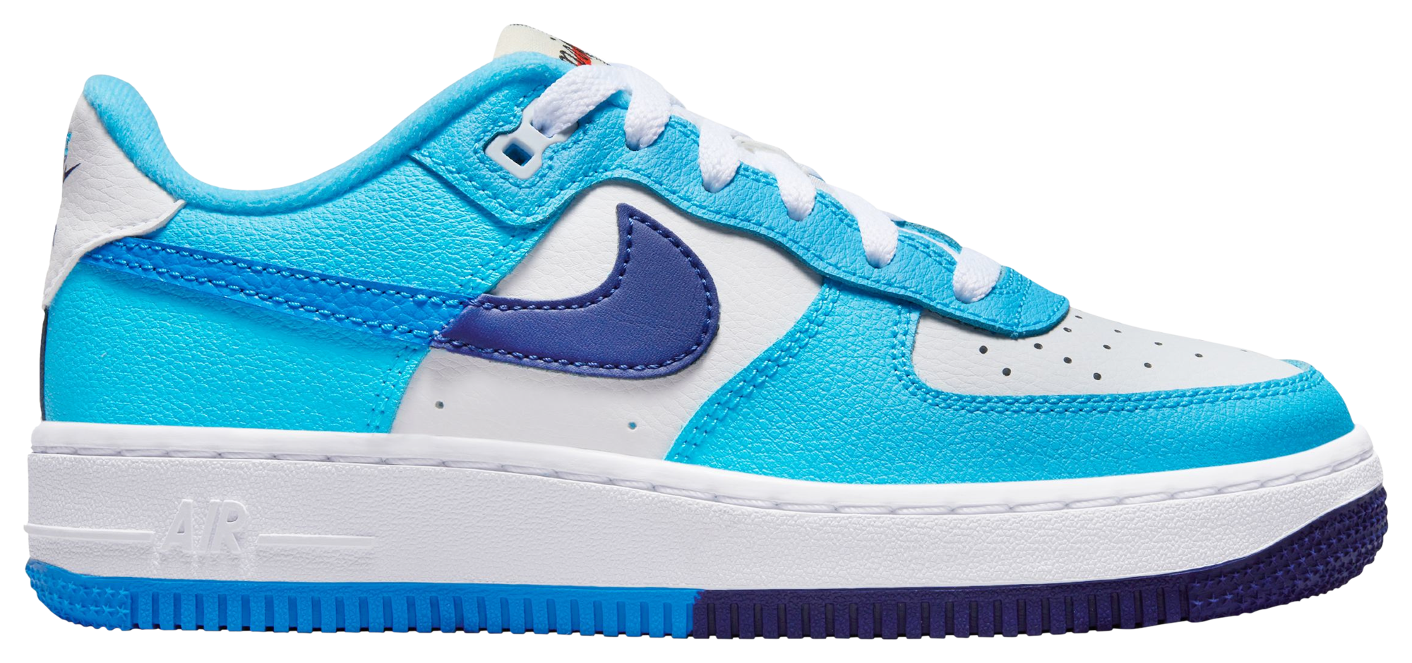 Nike Boys Air Force 1 LV8 2 - Basketball Shoes Light Photo Blue/White Size 06.0