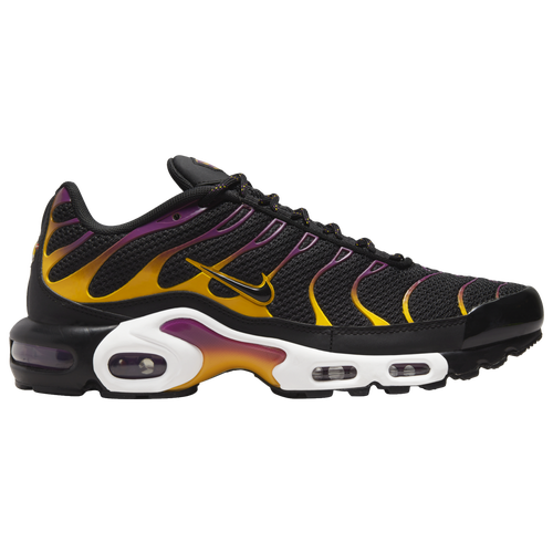 

Nike Mens Nike Air Max Plus - Mens Running Shoes Black/Berry/Gold Size 8.0