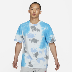 Men's - Nike Premium Essentials Tie-Dye T-Shirt - Blue/Grey