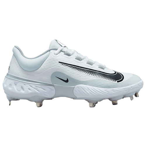 Nike Men's Alpha Huarache Elite 4 Low Baseball Cleats In White