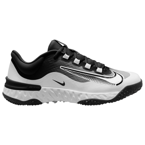 WOMENS - Nike Alpha Huarache Elite 4 TF - White/Iron Grey Black