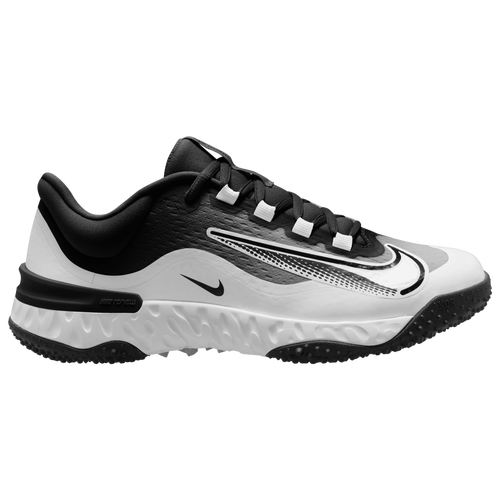 Nike Womens  Alpha Huarache Elite 4 Tf In White/iron Grey/black