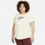 Nike Plus Size Nature T-Shirt - Women's Coconut Milk/Black