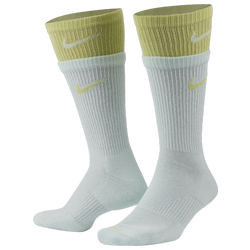 Men's - Nike Double Crew Socks - Barely Green/Limelight