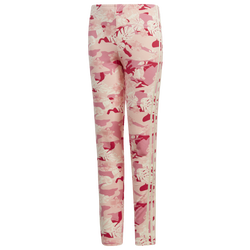 Girls' Grade School - adidas AOP Floral Camo Legging - Pink/White
