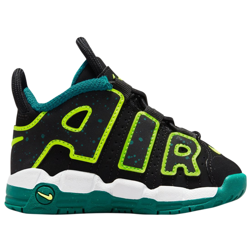 

Boys Nike Nike Air More Uptempo - Boys' Toddler Basketball Shoe Volt/Black/Teal Size 08.0