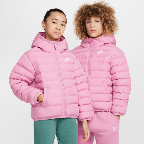 Shop Nike Boys   Nsw Synthetic Fill Jacket In Pink/pink