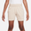 Nike NSW Club FT 5" Shorts - Girls' Grade School White/Sanddrift