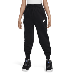 Girls' Grade School - Nike NSW Club Fleece High Rise Pant LBR - Black/Black/White