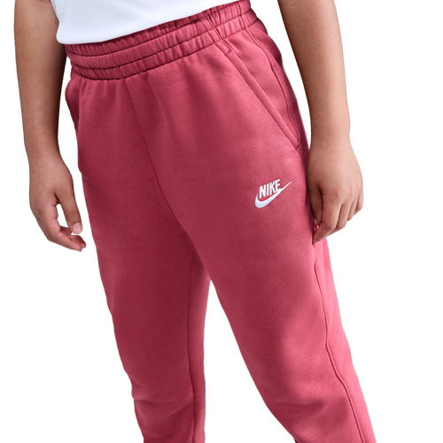 Nike NSW Club Fleece High Rise Pant LBR - Nike White/Sweet Beet