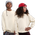 Nike NSW Oversized Club Fleece Crew - Girls' Grade School White/Soft Pearl/Soft Pearl