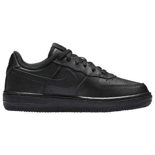 Shop Nike Girls  Air Force 1 Low In Black/black