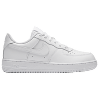 Kids Nike Air Force 1 White / University Red Black Patent Leather (Size 6)  DS — Roots