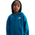 Nike NSW Club Fleece Oversized LBR Full-Zip - Girls' Grade School Green Abyss/White