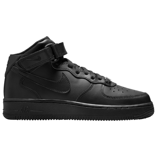 

Boys Nike Nike Air Force 1 Mid LE - Boys' Grade School Basketball Shoe Black/Black Size 06.0