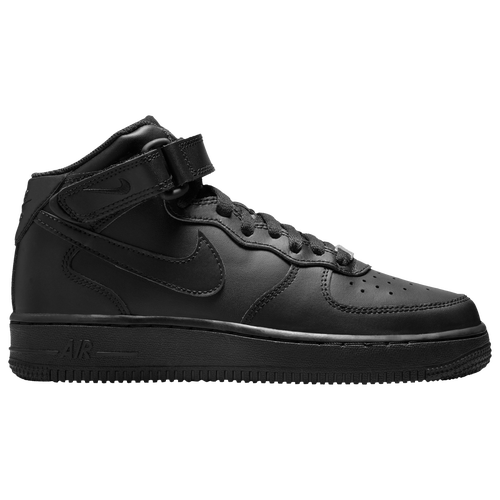 

Nike Boys Nike Air Force 1 Mid LE - Boys' Grade School Basketball Shoes Black/Black Size 6.0