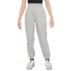 Boys' Grade School - Nike NSW Club Fleece Loose Pants - Dark Grey Heather/White