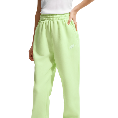 Nike NSW Club Fleece Loose Pants - Nike White/Lt Liquid Lime