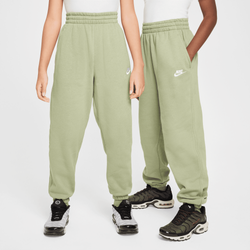 Boys' Grade School - Nike NSW Club Fleece Loose Pants - Oil Green/White