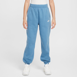 Girls' Grade School - Nike NSW Club LBR Oversized Fleece Pants - Blue/Blue