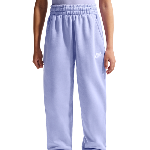 GIRLS - Nike NSW Club LBR Oversized Fleece Pants - Light Thistle/White