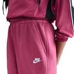 Boys' Grade School - Nike NSW Club Fleece Loose Pants - Sweet Beet/Sweet Beet/White