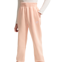 Girls' Grade School - Nike NSW Club LBR Oversized Fleece Pants - Arctic Orange/Arctic Orange/White