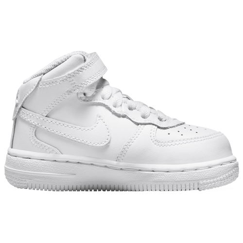 Nike Boy's Air Force 1 Mid LE (Big Kid) White/White 4