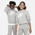 Nike NSW Club HBR Fleece Hoodie - Boys' Grade School White/Grey