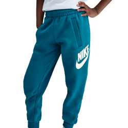 Boys' Grade School - Nike NSW Club HBR Fleece Joggers - Green Abyss/White