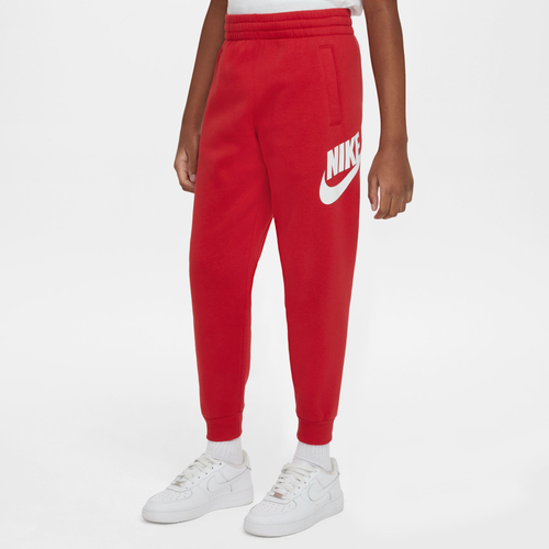 

Boys Nike Nike NSW Club HBR Fleece Joggers - Boys' Grade School University Red/White Size M