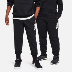 Boys' Grade School - Nike NSW Club Fleece Joggers Extended Sizes - Black/White