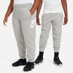 Boys' Grade School - Nike NSW Club Fleece Joggers Extended Sizes - Dk Gray Heather/White