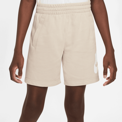 Boys' Grade School - Nike Club Shorts - White/Beige