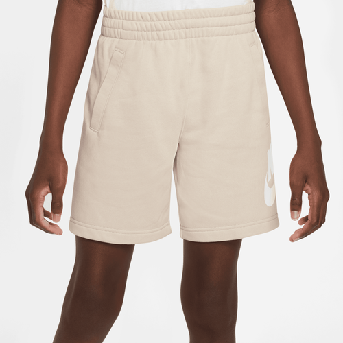 Nike Kids' Boys  Club Shorts In Beige/white