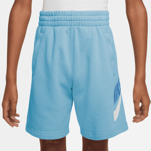 Shop Nike Boys   Club Shorts In Aquarius/white/star Blue