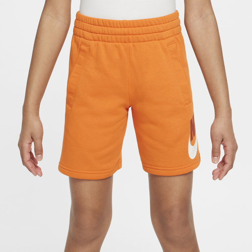 Shop Nike Boys  Club Shorts In Orange/orange
