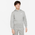 Nike NSW Club LBR Fleece Hoodie - Boys' Grade School Dark Grey Heather/White